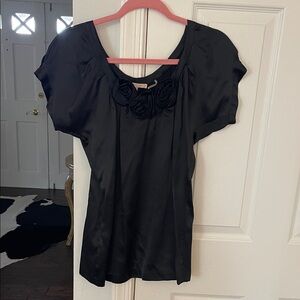 Rebecca taylor Elegant Black Women's silk Top